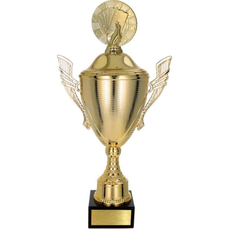 Puchar NT733 z figurką karty gry karciane