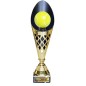 Nowoczesny puchar z grawerem tenis ziemny ażurowy z czarnym wnętrzem
