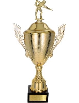 złoty Puchar z figurką bilard - trofeum do twojej dyscypliny