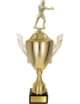złoty Puchar z figurką boks - trofeum do twojej dyscypliny