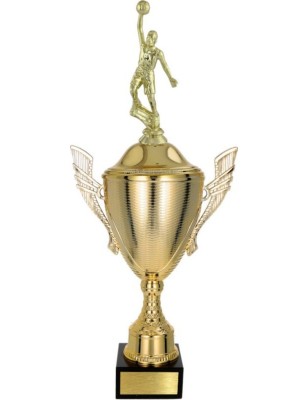 złoty Puchar z figurką koszykówka - trofeum do twojej dyscypliny