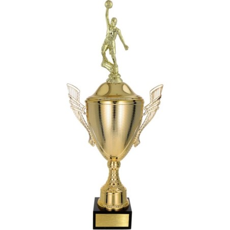 złoty Puchar z figurką koszykówka - trofeum do twojej dyscypliny