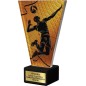Szklana Statuetka Siatkówka z Grawerem | Nowoczesne Trofeum Sportowe i Biznesowe