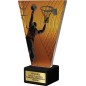 Szklana Statuetka Koszykówka z Grawerem | Nowoczesne Trofeum Sportowe i Biznesowe