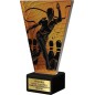 Szklana Statuetka kręgle z Grawerem | Nowoczesne Trofeum Sportowe i Biznesowe