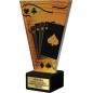 Szklana Statuetka karty poker brydż z Grawerem | Nowoczesne Trofeum Sportowe
