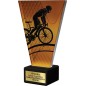 Szklana Statuetka kolarstwo z Grawerem | Nowoczesne Trofeum Sportowe i Biznesowe