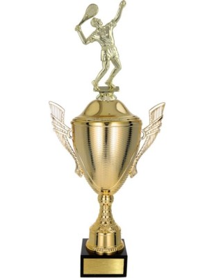 złoty Puchar z figurką tenis ziemny - trofeum do twojej dyscypliny