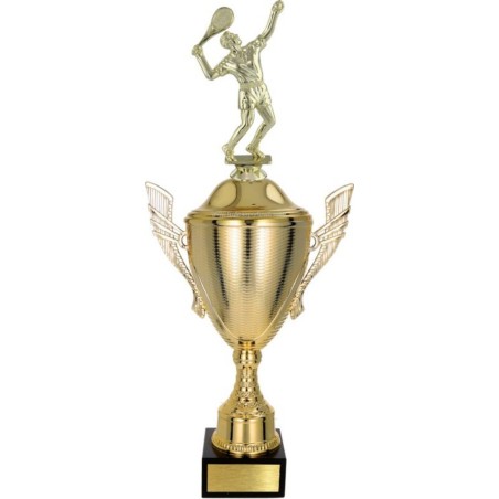 złoty Puchar z figurką tenis ziemny - trofeum do twojej dyscypliny