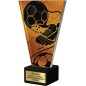 Szklana Statuetka piłka nożna piłka i but z Grawerem | Nowoczesne Trofeum Sportowe i Biznesowe