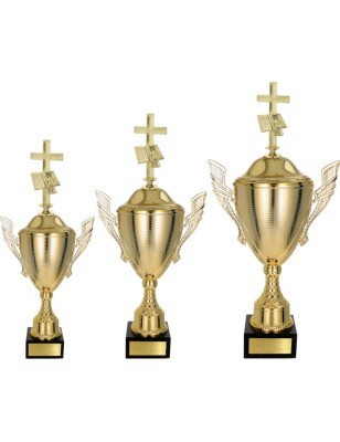 Puchar NT733 z figurką krzyż religia