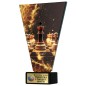 Szklana statuetka szachy czarno-złota – eleganckie trofeum sportowe z tabliczką w cenie Szklana statuetka szachy czarno-złota – eleganckie trofeum sportowe z tabliczką w cenie