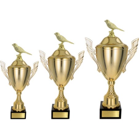 Puchar NT733 z figurką kanarek hodowla zwierząt