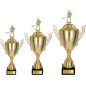 Komplet pucharów NT733 z figurką unihokej 47-41-36 cm