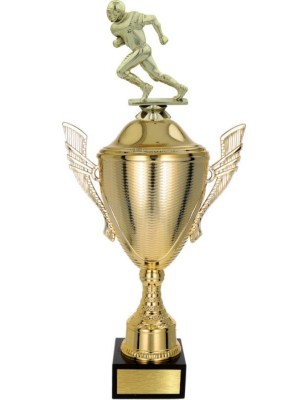 złoty Puchar z figurką rugby - trofeum do twojej dyscypliny