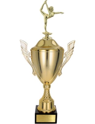 złoty Puchar z figurką gimnastyka - trofeum do twojej dyscypliny