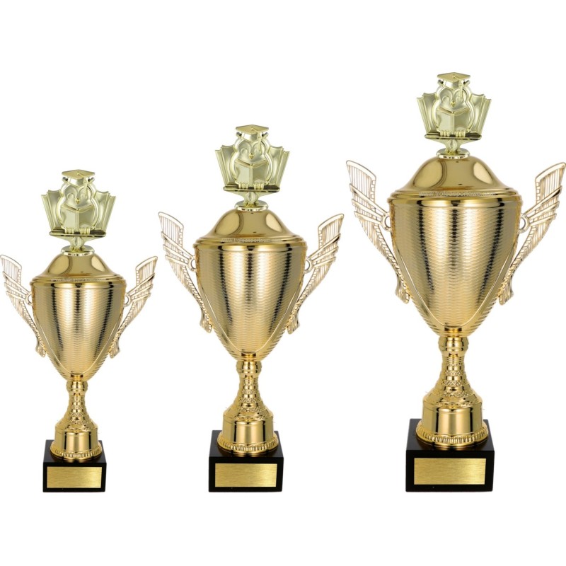 Zestaw pucharów NT733 z figurką sowa edukacja 46-40-35 cm