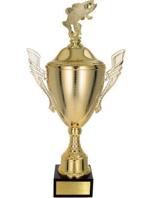 złoty Puchar z figurką wędkarstwo - trofeum do twojej dyscypliny