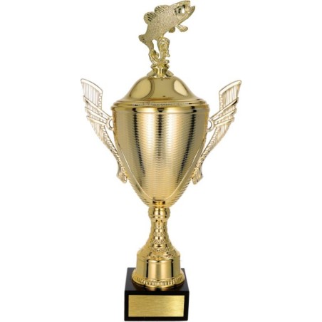 złoty Puchar z figurką wędkarstwo - trofeum do twojej dyscypliny