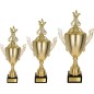 Komplet pucharów NT733 z figurką tancerze taniec towarzyski 45-39-34 cm