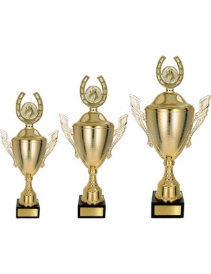 Puchar NT733 z figurką podkowa jeździectwo