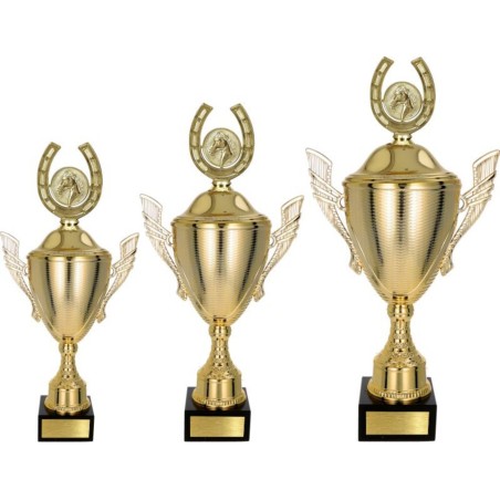 Puchar NT733 z figurką podkowa jeździectwo