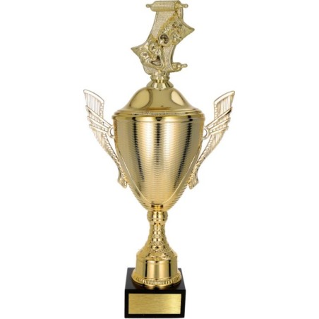 złoty Puchar z figurką sztuka - trofeum do twojej dyscypliny