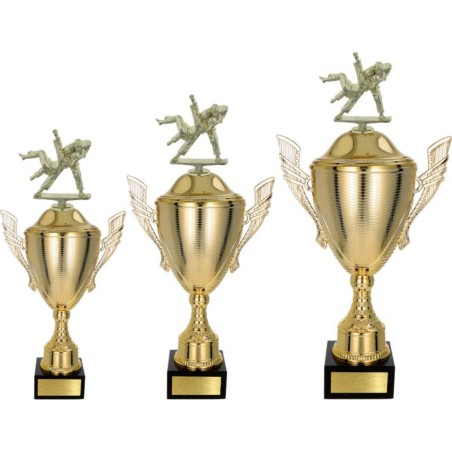 Puchar NT733 z figurką judoka judo