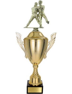 złoty Puchar z figurką judo - trofeum do twojej dyscypliny