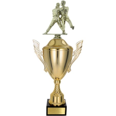 złoty Puchar z figurką judo - trofeum do twojej dyscypliny