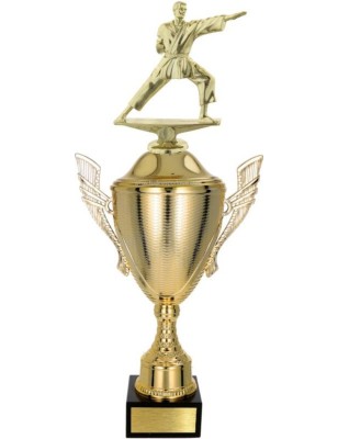 złoty Puchar z figurką karate - trofeum do twojej dyscypliny