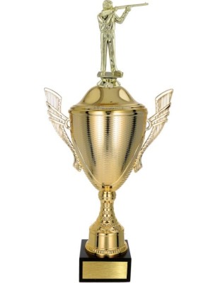 złoty Puchar z figurką myślistwo - trofeum do twojej dyscypliny