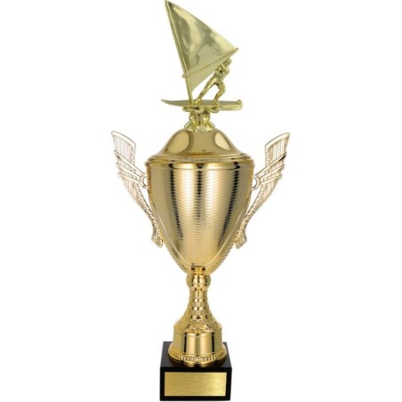 złoty Puchar z figurką windserfing - trofeum do twojej dyscypliny