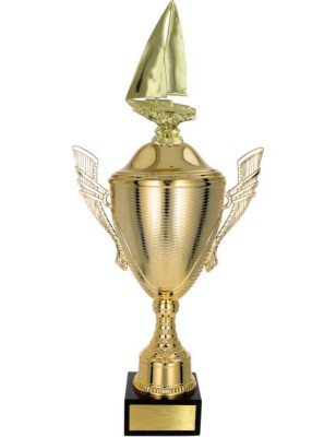 złoty Puchar z figurką żeglarstwo - trofeum do twojej dyscypliny
