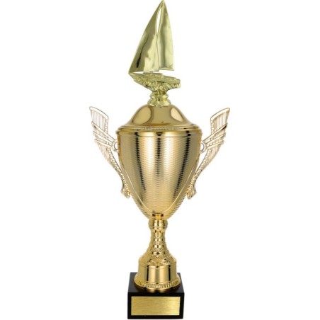 złoty Puchar z figurką żeglarstwo - trofeum do twojej dyscypliny