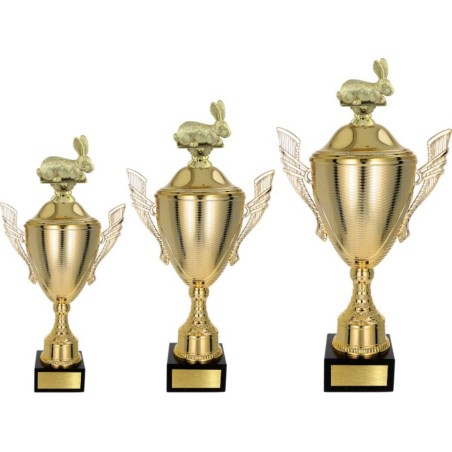 Puchar NT733 z figurką królik hodowla zwierząt