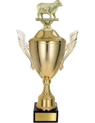 złoty Puchar z figurką hodowla zwierząt - trofeum do twojej dyscypliny