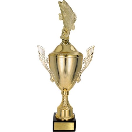 złoty Puchar z figurką wędkarstwo - trofeum do twojej dyscypliny