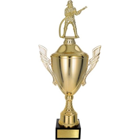 złoty Puchar z figurką straż pożarna - trofeum do twojej dyscypliny