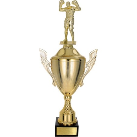 złoty Puchar z figurką boks - trofeum do twojej dyscypliny