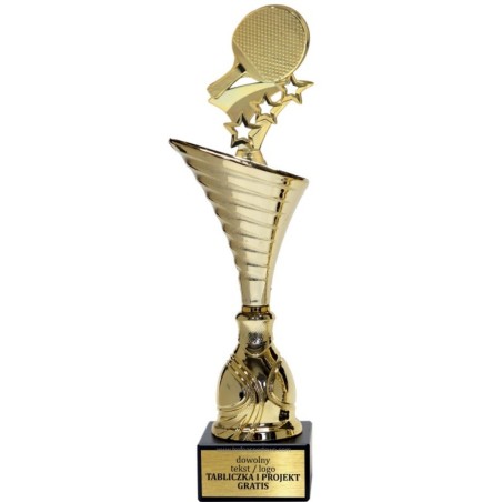 Złoty puchar z figurką tenis stołowy - NT1000 puchar tematyczny z dyscypliną