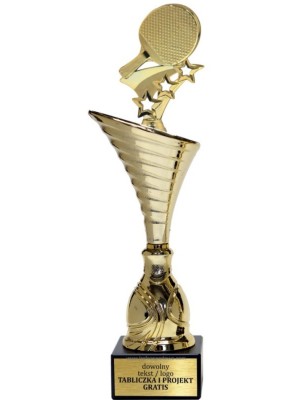 Puchar NT1000 z figurką paletka tenis stołowy