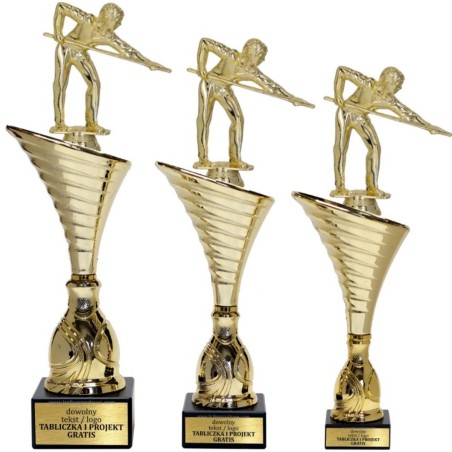 Puchar NT1000 z figurką bilardzista bilard