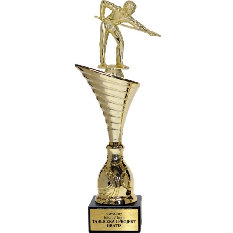 Puchar NT1000 z figurką bilardzista bilard