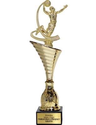 Złoty puchar z figurką koszykówka - NT1000 puchar tematyczny z dyscypliną