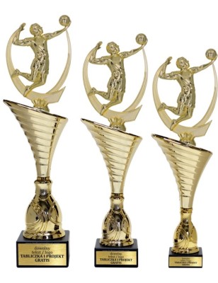 Puchar NT1000 z figurką siatkarz siatkówka