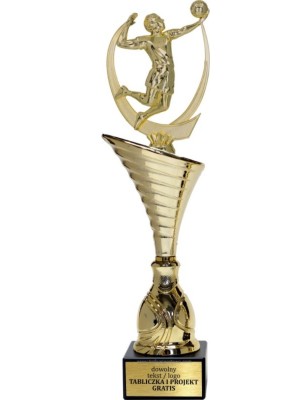Złoty puchar z figurką siatkówka - NT1000 puchar tematyczny z dyscypliną