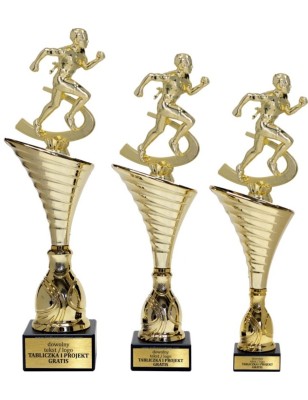 Puchar NT1000 z figurką biegacz biegi