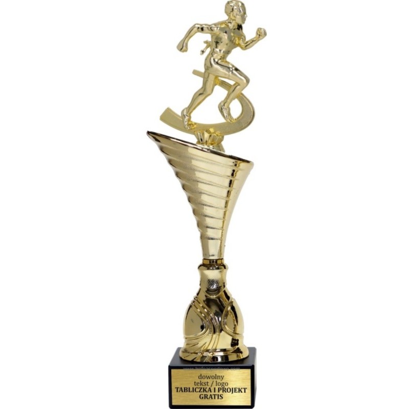 Puchar NT1000 z figurką biegacz biegi