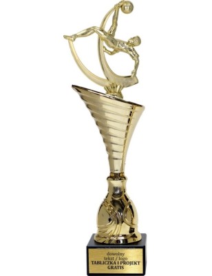 Złoty puchar z figurką piłka nożna - NT1000 puchar tematyczny z dyscypliną